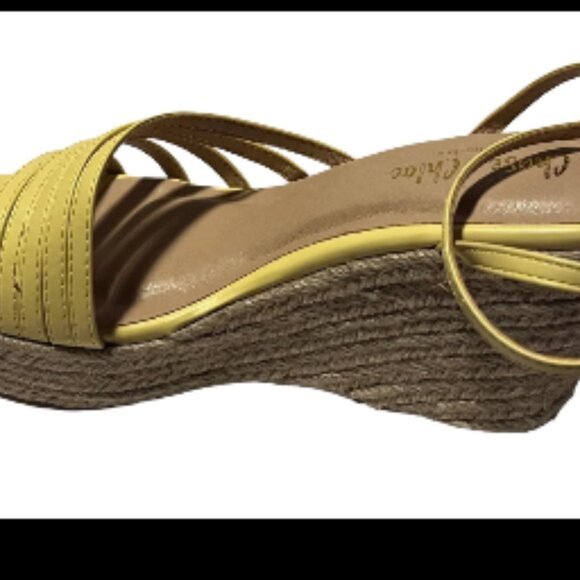 CHASE AND CHLOE Cordelia Platform Wedge Espadrille Sandal - Picture 3 of 3